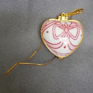 Ceramic Trinket Box Heart Shape True Friends